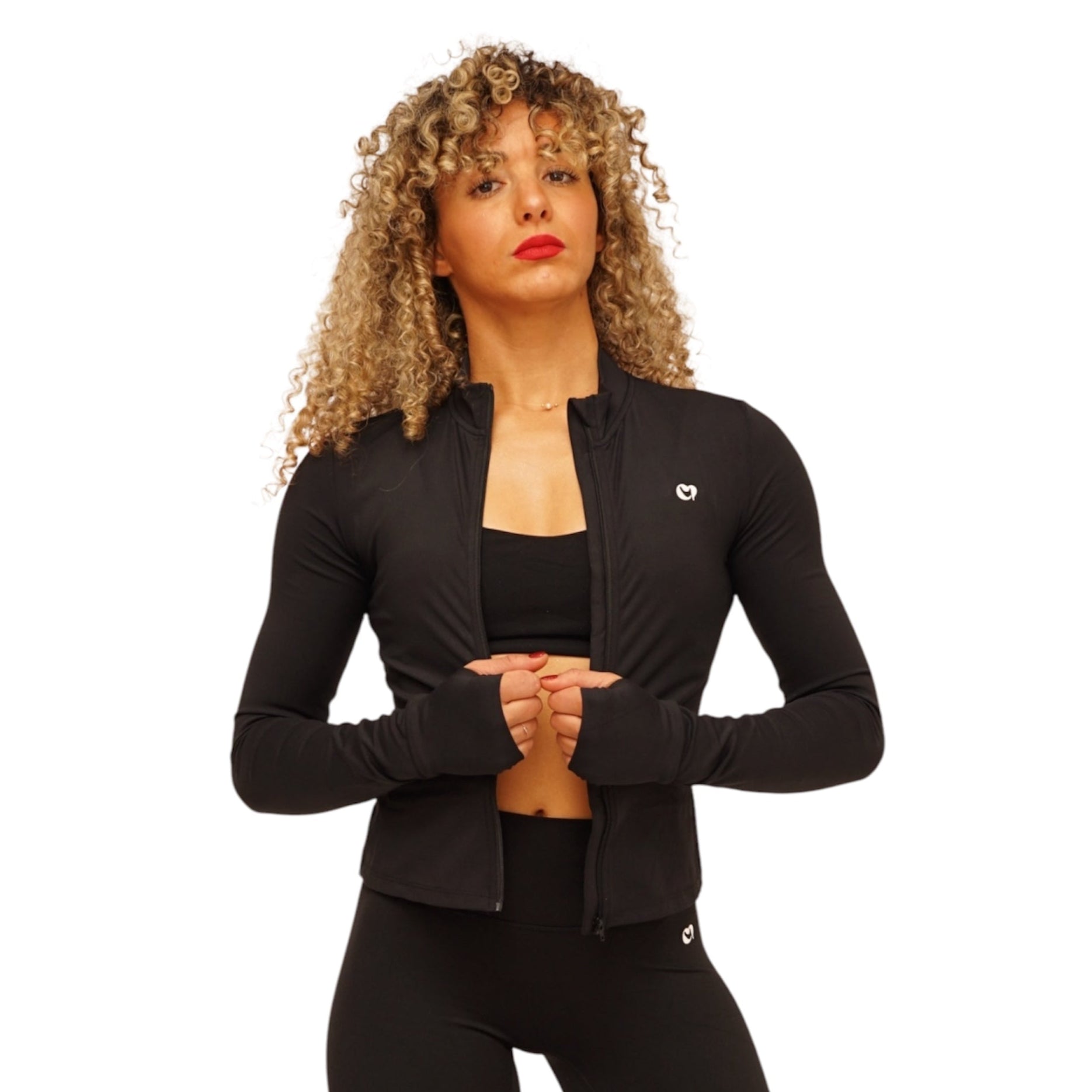 Veste de sport ajustée noire – Confort et style pour vos entraînements - Spicy