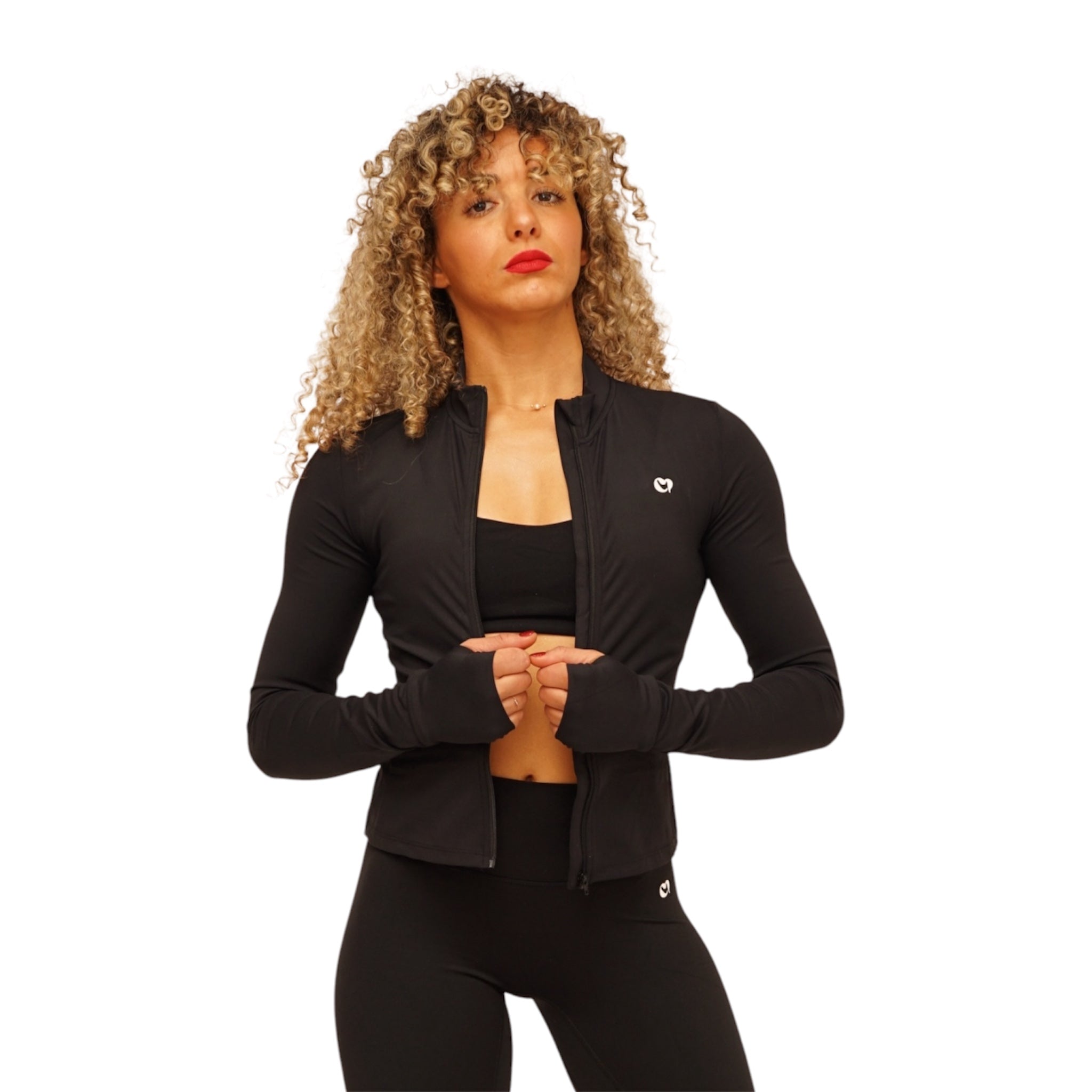Veste de sport ajustée noire – Confort et style pour vos entraînements - Spicy