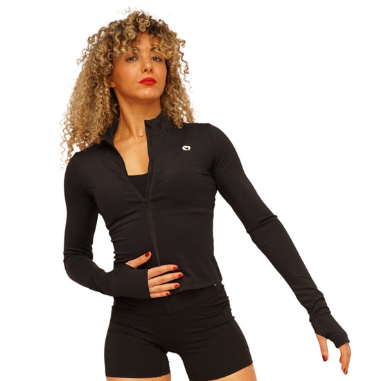 Veste de sport ajustée noire – Confort et style pour vos entraînements - Spicy